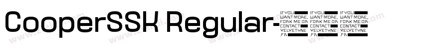 CooperSSK Regular字体转换